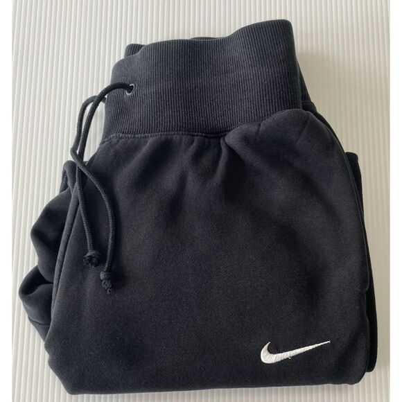 Nike Joggers Women's Small Sweatpants Black Embroidered Logo Activewear - Picture 4 of 14